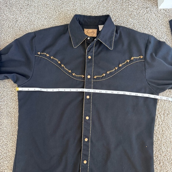 SCULLY | Black Snap front Western Shirt - Size medium - Picture 11 of 12